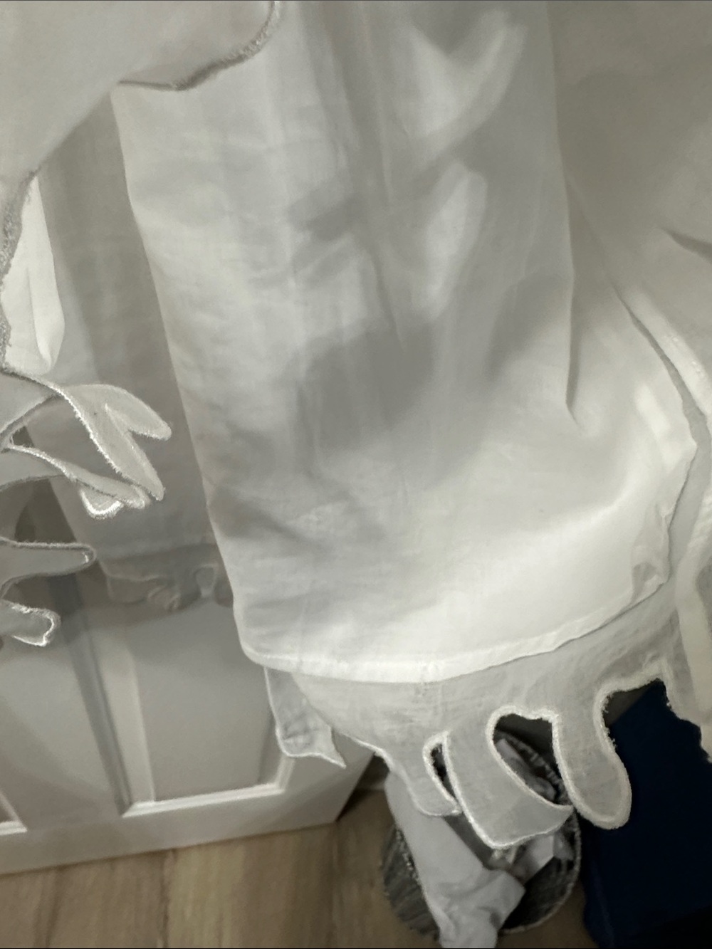 PQ Swim White Ruffled Lace-Detail Chemise - Picture 2 of 4